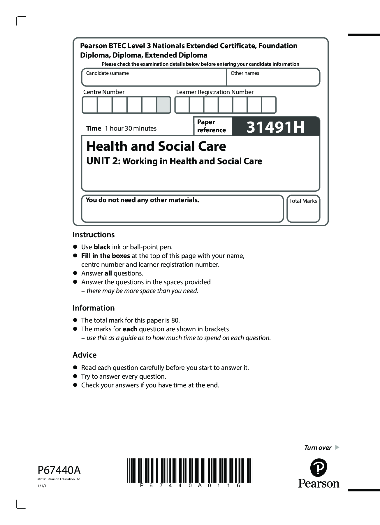 unit 5 assignment 2 health and social care level 3
