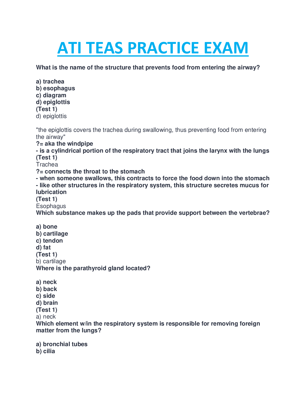 ATI TEAS EXAM QUESTIONS AND ANSWERS 2022/2023 FALL SERIES TO BOOST YOUR ...
